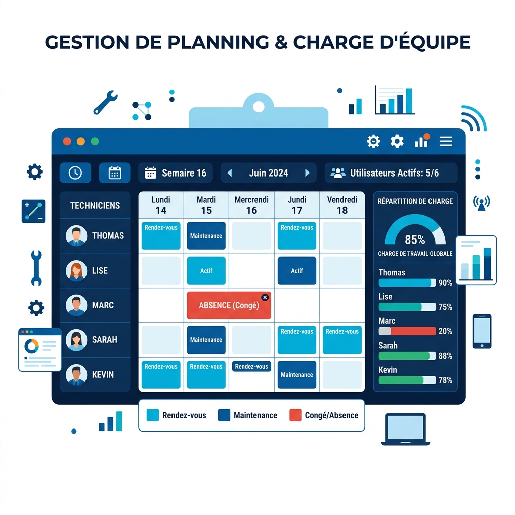 HRM - Absences & Redistribution de Charge